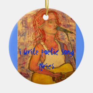 ich schreibe poetische Lied-Texte Keramik Ornament