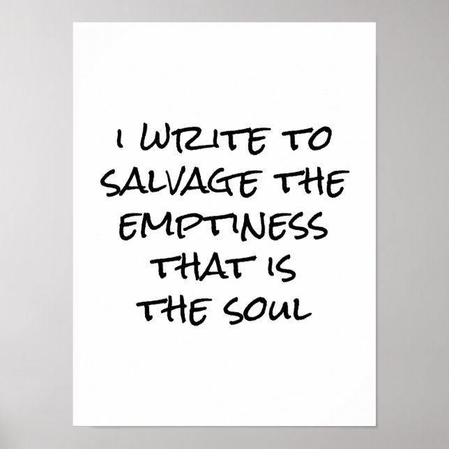 Ich schreibe Poster (Vorne)