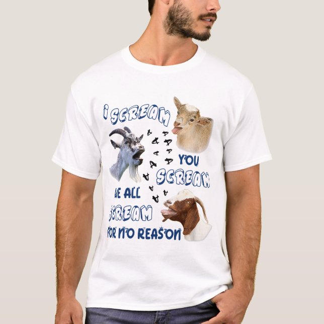 Ich schreie dir an, wir alle schreien ohne Grund T-Shirt (Vorderseite)