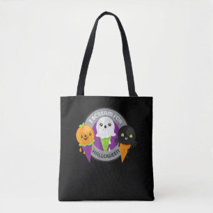 Ich schreie für Halloween Pumpkin Spider Ghost Tasche