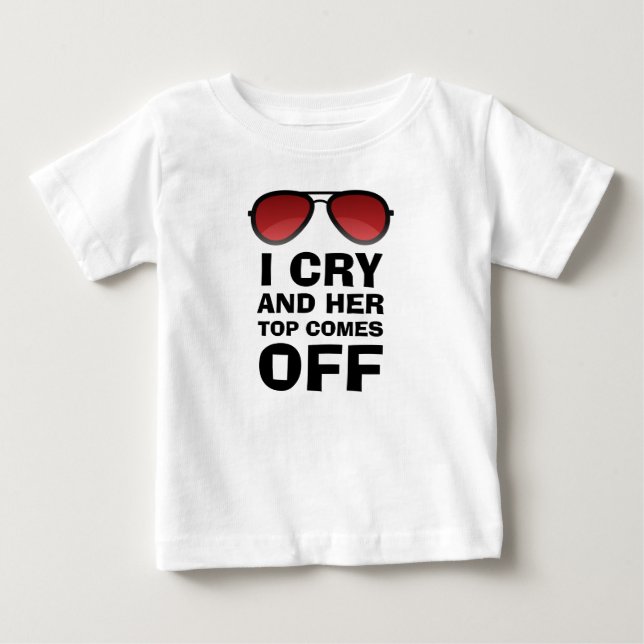 Ich schreie | lustiger Baby-Schrei | Baby-| Baby T-shirt (Vorderseite)