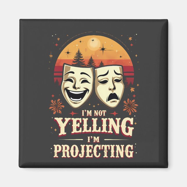 Ich schreie nicht, dass ich das Retro-Theater vors Magnet (Vorne)