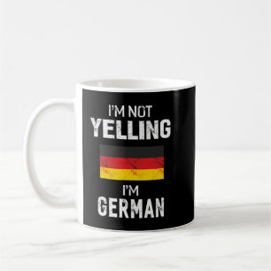 Ich schreie nicht, dass ich deutscher T - Shirt bi Kaffeetasse