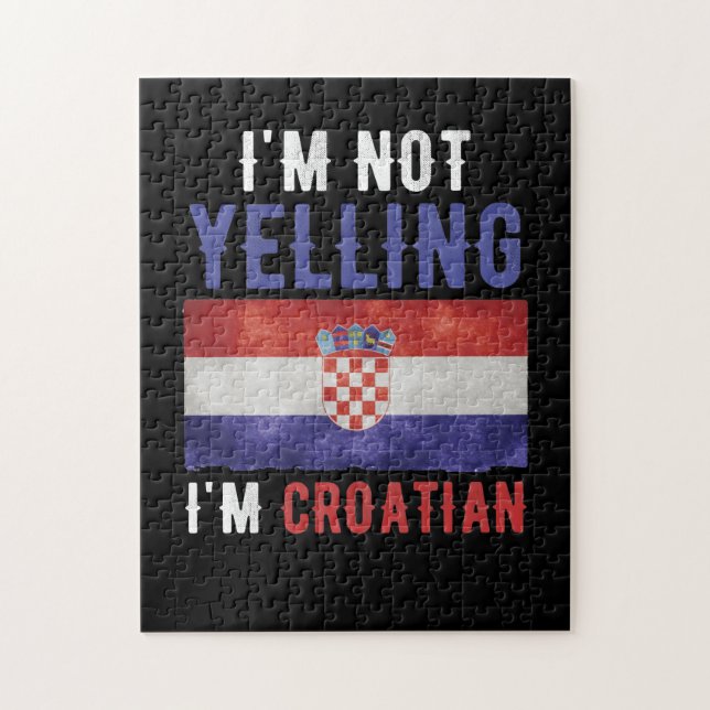 Ich schreie nicht, dass ich kroatische Kroatien-Fl (Vertikal)