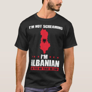 Ich schreie nicht, ich bin Albanischer Pullover H