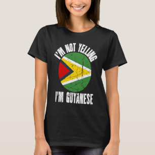 Ich schreie nicht, ich bin Guyanese Retro Distress T-Shirt