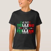 Ich schreie nicht, ich bin Italiener Lustig Laut I