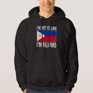 Ich schreie nicht, ich bin philippinische Philippi Hoodie