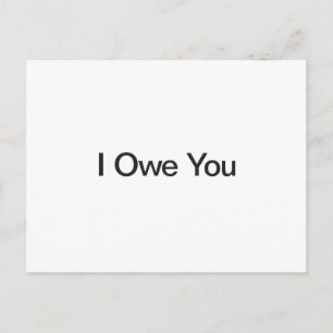 Ich schulde dir postkarte