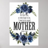 Ich schulde meinem Engel-Mutterplakat