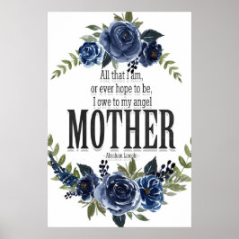 Ich schulde meinem Engel-Mutterplakat Poster