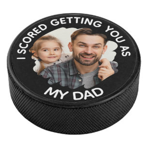 Ich schürte dich als mein Vater-Foto Eishockey Puck