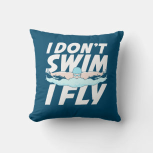 Ich schwimme nicht und fliege kissen