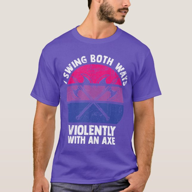 Ich schwinge auf beide Arten heftig mit einem ae b T-Shirt (Vorderseite)