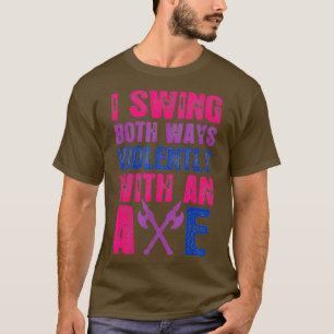 Ich schwinge beide Wege gewaltsam mit einem Geschl T-Shirt
