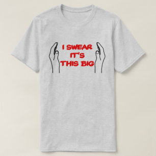 Ich schwöre, dass es dieses große Rot ist, das T-Shirt