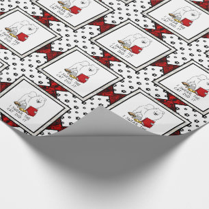 Ich schwöre, die Katze hat es Samoyed Dog Messy Fu Geschenkpapier