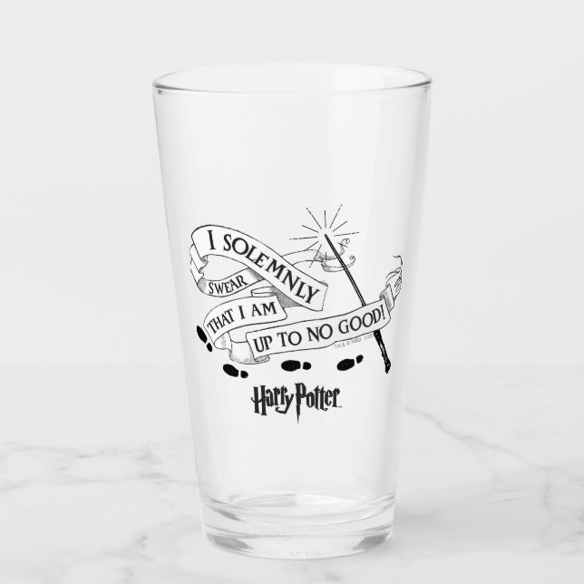 Ich schwöre feierlich, dass ich nicht gut bin glas (Vorderseite)