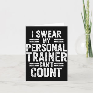 Ich schwöre, mein Trainer kann nicht zählen Humor Karte