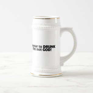 Ich schwöre zu betrunkenem nicht Gott Im Bierglas