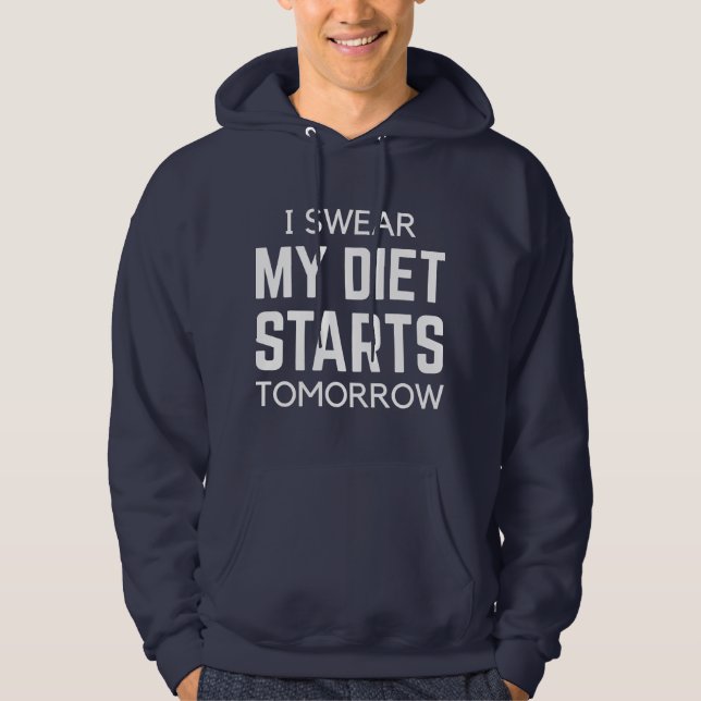 Ich schwüle morgen meine Ernährung Hoodie (Vorderseite)