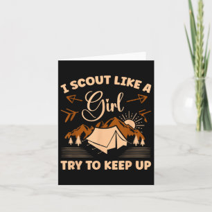 Ich scout wie ein Mädchen versuchen, für eine Pfad Karte