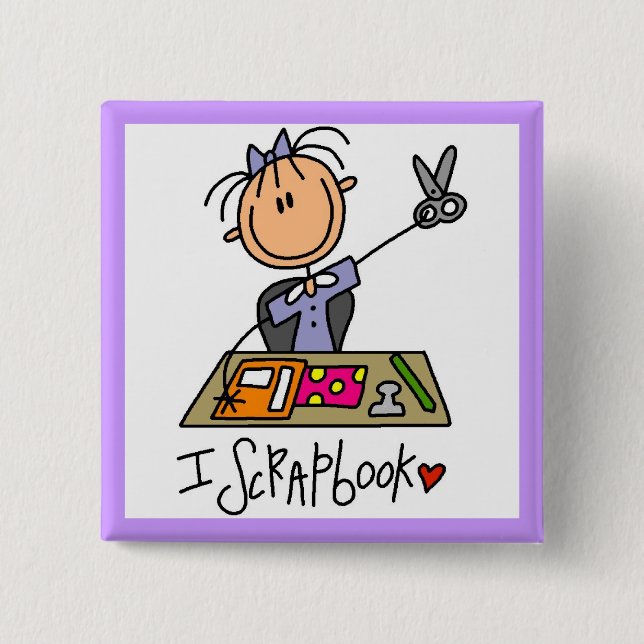 Ich scrapbooke button (Vorderseite)