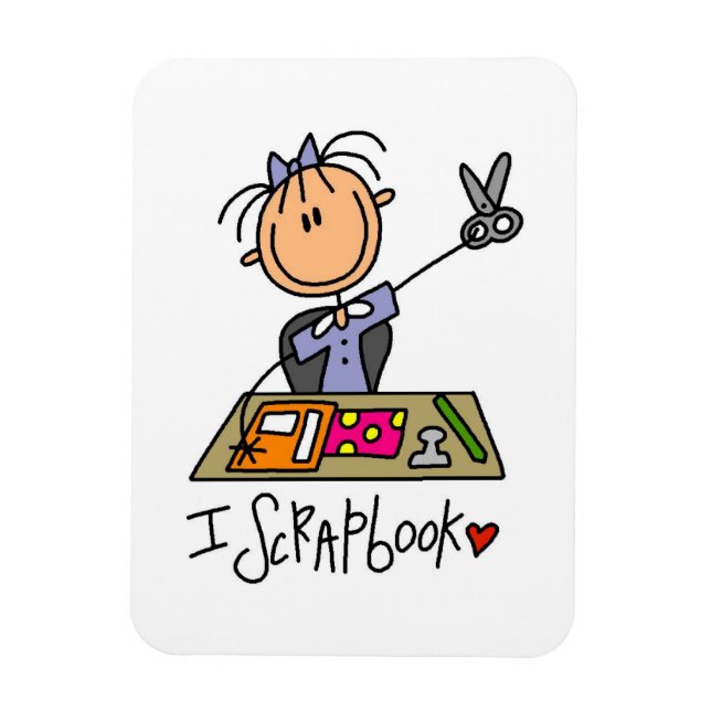 Ich scrapbooke magnet (Vertikal)