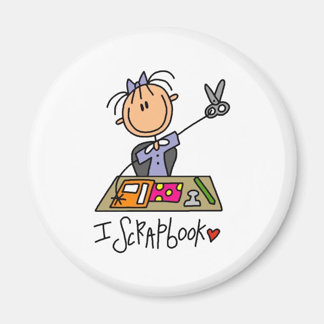 Ich scrapbooke magnet (Vorne)