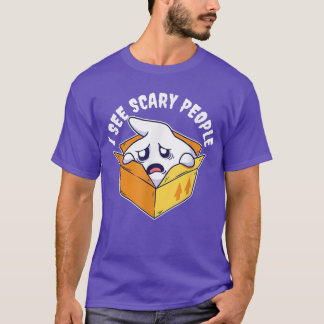 Ich sehe Beängstigende Leute Niedlich Ghost Funny T-Shirt