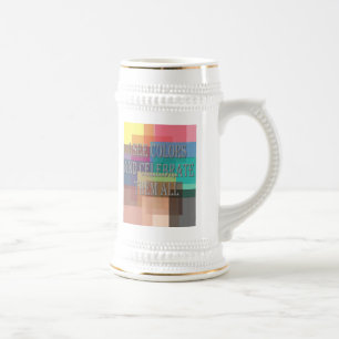Ich sehe Colors Stein Bierglas