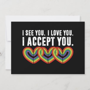 Ich sehe dich, ich liebe dich, ich akzeptiere dich einladung