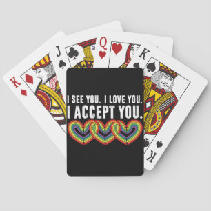 Ich sehe dich, ich liebe dich, ich akzeptiere dich spielkarten