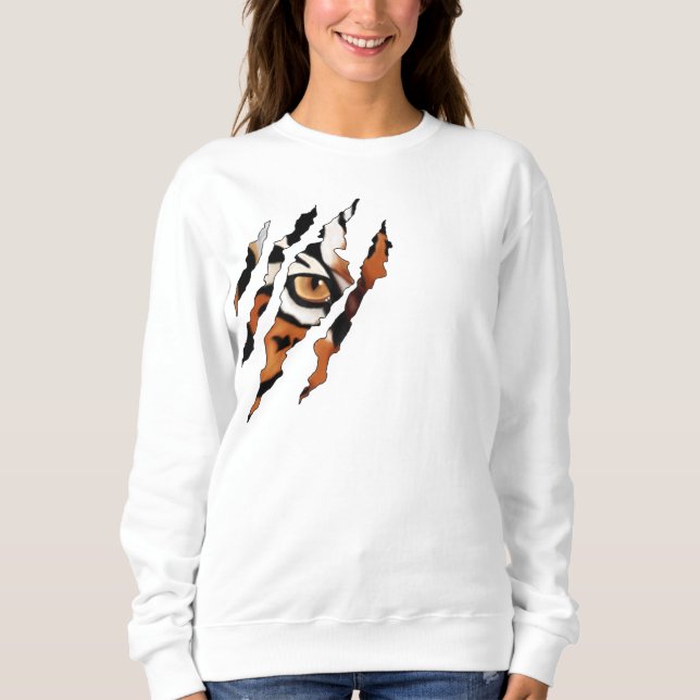 Ich sehe dich. Oberschenkelauge und Kraut Sweatshi Sweatshirt (Vorderseite)