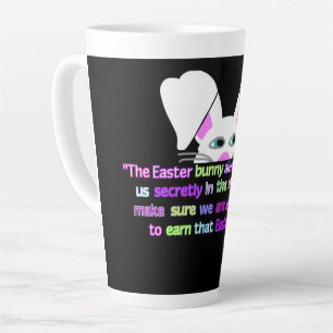 Ich sehe dich, Osterhase große Latte-Tasse Milchtasse