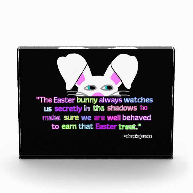 Ich sehe dich, Osterhasen, horizontaler Foto Block (Vorderseite)