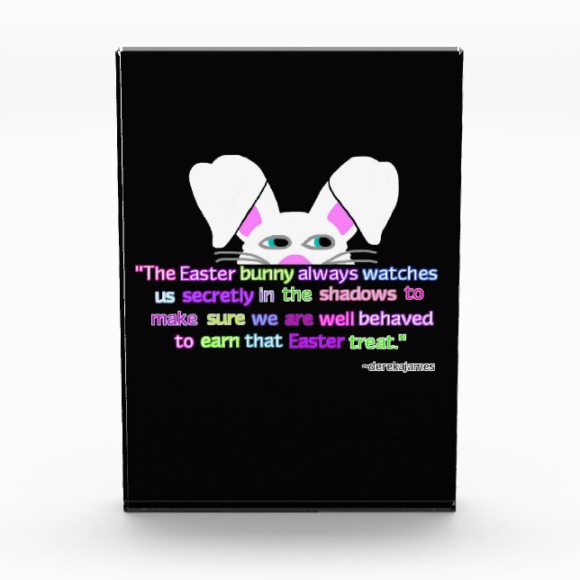 Ich sehe dich, Osterhasen-Vertikalblock Fotoblock (Vorderseite)