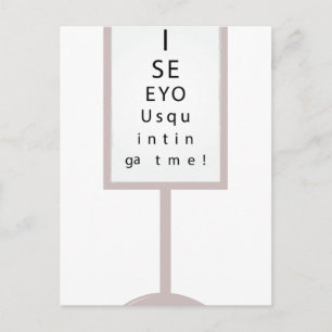 Ich sehe dich postkarte