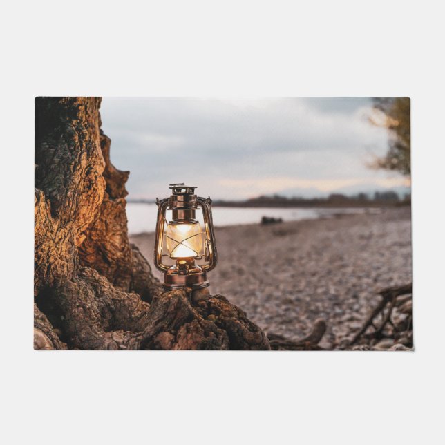 Ich sehe die Lichtleuchte am Meeresboden Fußmatte (Vorderseite)
