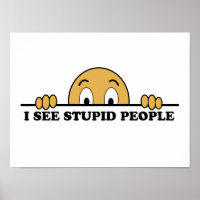 Ich sehe dumme Menschen
