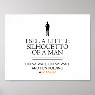 Ich sehe ein kleines Shillouetto... Poster