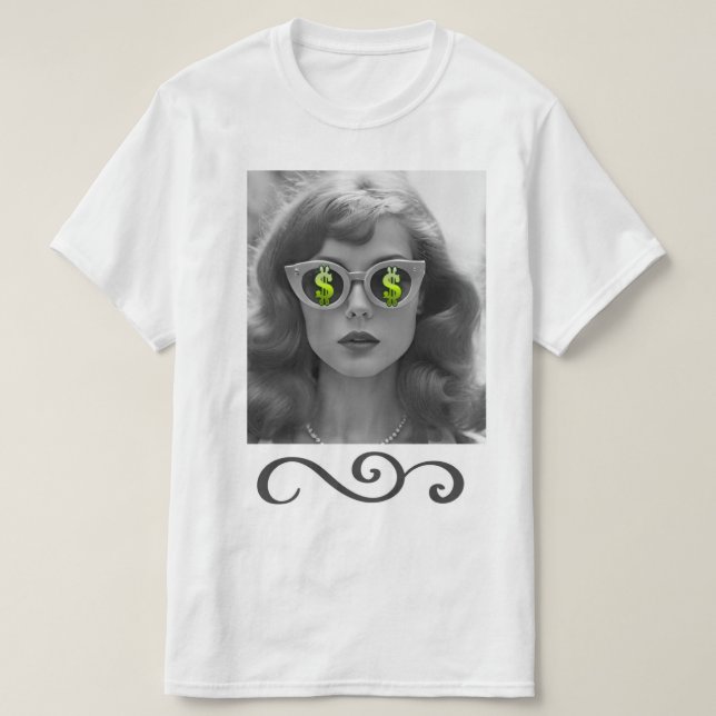 Ich sehe eine Geldfrau T-Shirt (Design vorne)
