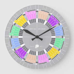 Ich sehe es, aber ich glaube es nicht große wanduhr