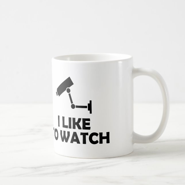 Ich sehe gerne Videoaufnahmen von CCTV-Kameras Kaffeetasse (Rechts)