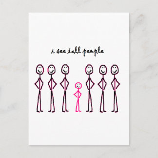 Ich sehe große Leute Postkarte