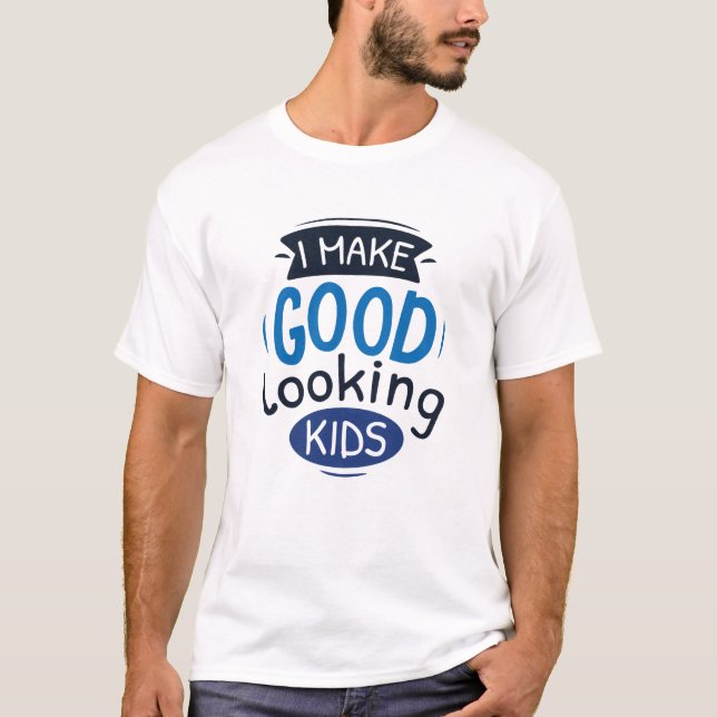 Ich sehe gut aus Kindern T-Shirt (Vorderseite)
