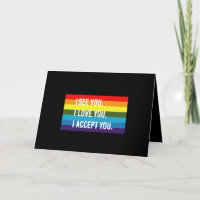 Ich sehe, ich Liebe Sie akzeptiere Sie Gay Pride L
