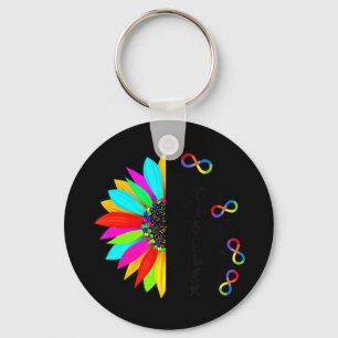 Ich sehe Ihre wahre Farbe Unendlichkeit Regenbogen Schlüsselanhänger