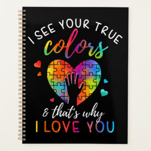 Ich sehe Ihre wahren Farben, Puzzle-Weltautismus Planer