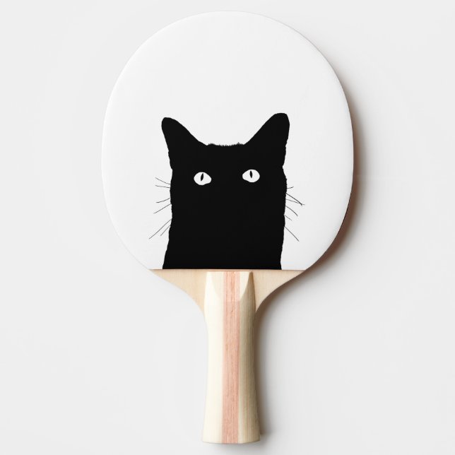Ich sehe Katze zu klicken, um eine Tischtennis Schläger (Vorderseite)